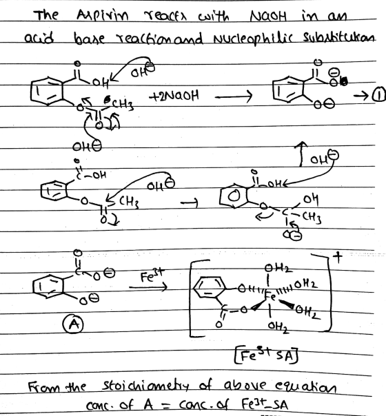 The acid Aspivin reacts with NaOH in an base reaction and nucleophilic subshitukas +2NaOH OHO -OHz Fost МОН, LOHI - OH डि fro