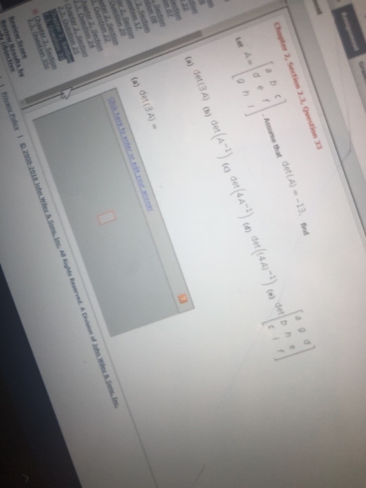 det (4A-) (d)