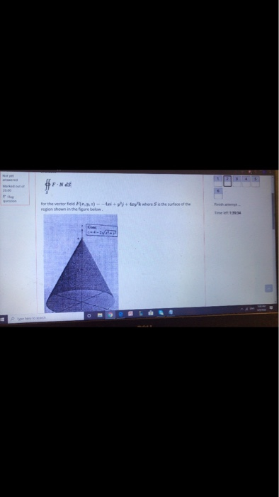 IP Nas for the vector field (=.=) - deye where is the surface of region shown in the below