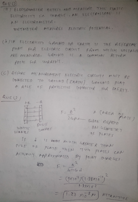 Cu& (a) ELECTROETER THE STATIC DETECT AND MEASURE ELECTROSCOPL 1S CH ARGE AN ELESTRICITY ELECTROME7ER AN ELECTRIC P0TENTIAL M