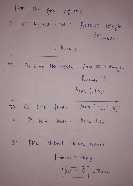 FROM the given figure : - 17 CS Without trade a Area of triangle BEP No trade = Areal 22 ps With No trade Area of forangle PN