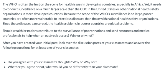 The WHO is often the first on the scene for health issues in developing countries, especially in Africa. Yet, it needs to con
