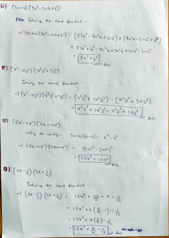 (J) (3a + b) (92²- 3 e6 +6²) A Salving the dove product =) (32+6) (30°-3e6+64) = (27a?-9a46+3464)+ (9a16-3 a6*+63) = 270² +63