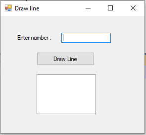 Draw line . x Enter number: 0 Draw Line