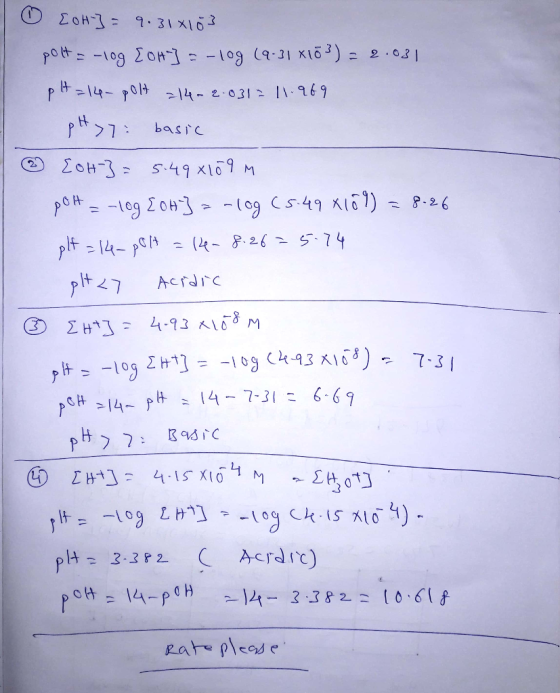 oH 9.31 xl pott1og on] =-109 (9-31 X16)2.03 PH14-0 14-2-031 169 basic -(09 C549 K I)826 -(4-826 574 pit4- Actdrc 443 K1) 7-3
