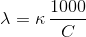 1000 =k