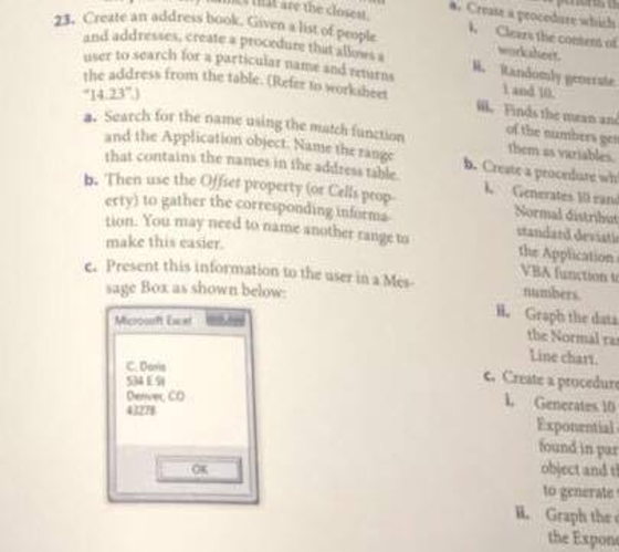 Create an address book. Given a list of people add