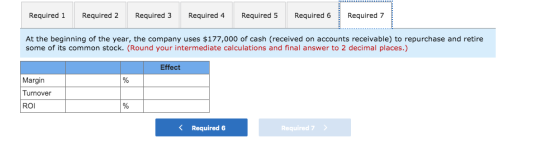 Required 1 Required 2 Required 3 Required 4 Required 5 Required 6 Required 7 At the beginning of the year, the company uses $