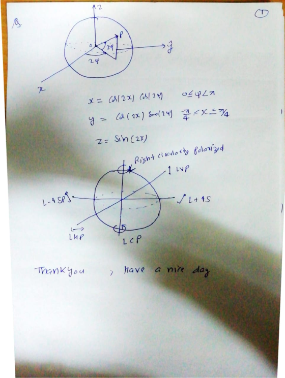x = (128) COAT 2P) 04427 y = (d. (2x) Sro (24) 2 / 3 < 30 27/4 2= Sin (2x) Polarized Right cioculorty 1 lup L-Aspje - I L+45