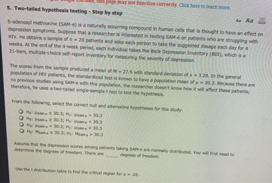 - Une, alls page may not function correctly. Click here to learn more. mm 5. Two-tailed hypothesis testing - Step by step Aa
