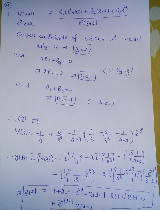 US+1) - Bz ga B, (8² +28) + B2 (8+2) + 82(8+2) 8218+2) Compare coefficients of 18 and p 2 Bg = 4 a [B2=2 we get and QB 1+ Bg