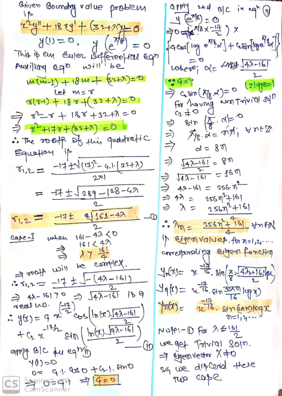 valve pooblem and B/C in x g will be Let mer Btor Fiolo CSP cannb, G=0 Briven is Apply mey + 18 24+ (324270 y (2 998) = 0 y