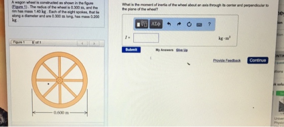 A wagon wheel is constructed as shown in the figur