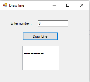 Draw line - O X Enter number: Draw Line