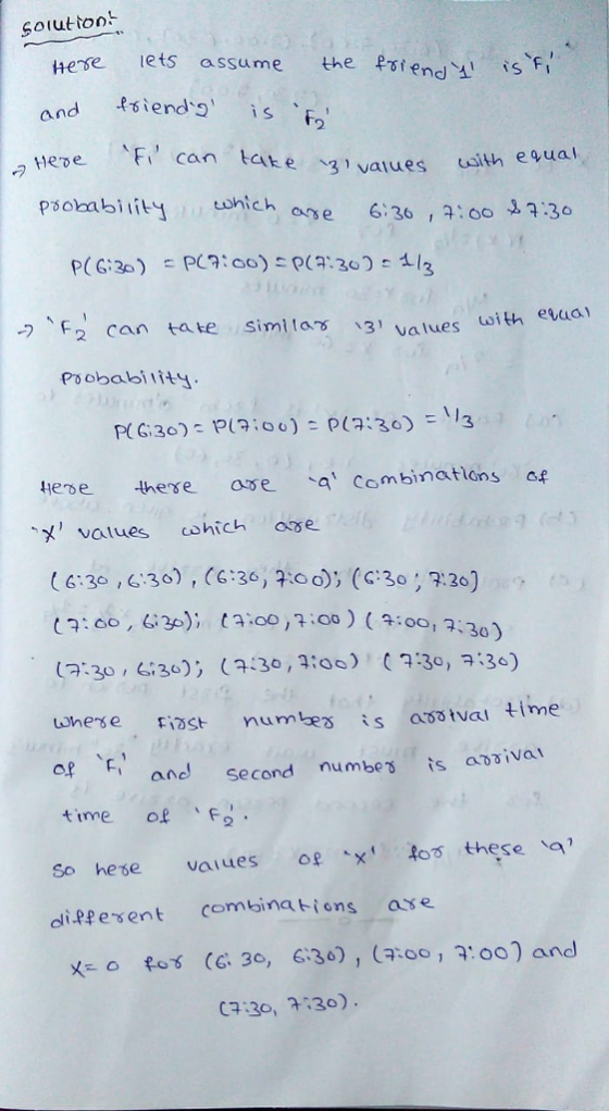 soutton! Hese lets assume the fTiendyJi5%; an , tene (fi, take can 7 、3, values uithe F2 can tate similas 3 values of with eua X, values which one (6:30 , c,36) , (6:36,20 o), (c:30 , 7:30) . (7:00 ,G30); 13:00 ,r;co ) (a:00A:30) La:30 L:36) (3, o:30, 3:30) Fiōst nur m bes is a00 tval time. of ℉ and time ol F So hese vaues op xs these a di.Ppesent combinabions ase ne Second numbes is abaiva XF。 #08 (C. 30, 6:3,0) , ca:oo, จ.00) and C3 30, :30).