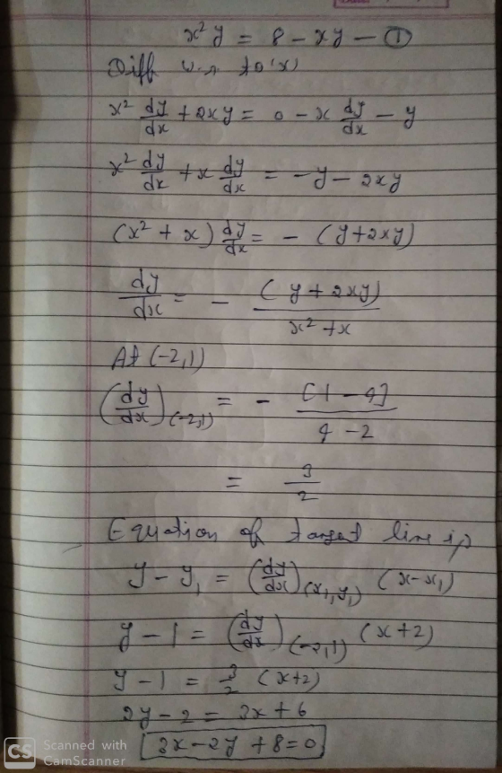 2012-11-0 Do 32-41 + २५१ - - -५ x2 dy d dk --२ dic (x + 2) - (1+२४1) (+249 का. doc उत्तर A (21 (d 6+-41 तम्रो 4-2 - A - Equat