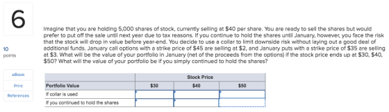 6 Imagine that you are holding 5,000 shares of stock, currently selling at $40 per share. You are ready to sell the shares bu