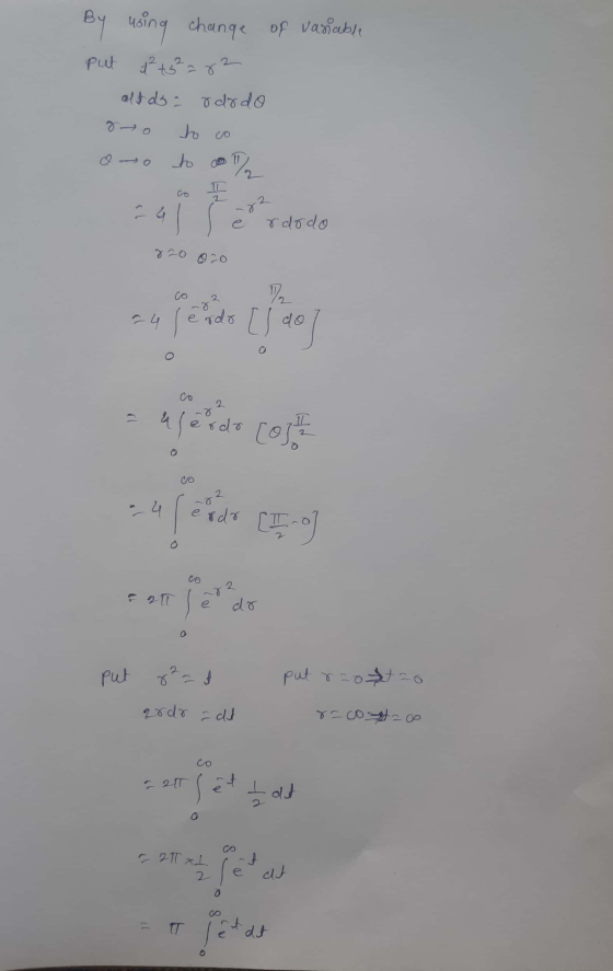 By using change of variable put od +52282 alt doardodo go to co 54 e ndodo 820 020 efeld casi & all lê do put 8²=t put roto a