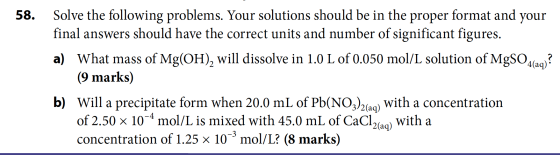 format and your Solve the following problems. Your solutions should be in the final answers should have the correct units and
