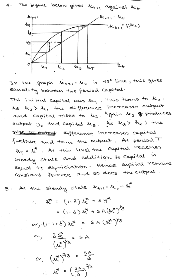 a elbw» against ikt- ean ali between turo Perio capital wa e. Twis +wens to kz na capitai ises to 2. A3im *a VProduees ourpuk y, amd oma Capital k3 . state amd addiion do Hemce captt - SA 2.
