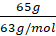 65g 63 g/mol