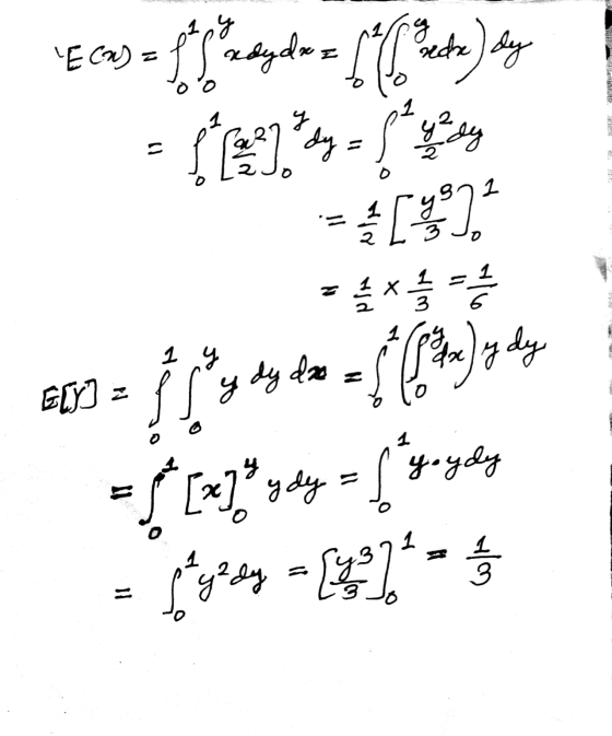 E Cx) = fe abydo= 67 Crete) ay dy = fully y 10 Comedi 2 = { [ = 1/2 x 1/2 = 2/6 1 y ELNI dy to [[ta) y dy = {{ [2] ydy = {*y-