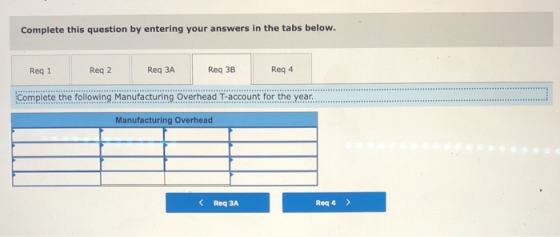 Complete this question by entering your answers in the tabs below. Req1 Reg 2 Req 2 Req 3A Req 3A Reg 3B Reg 4 Complete the f