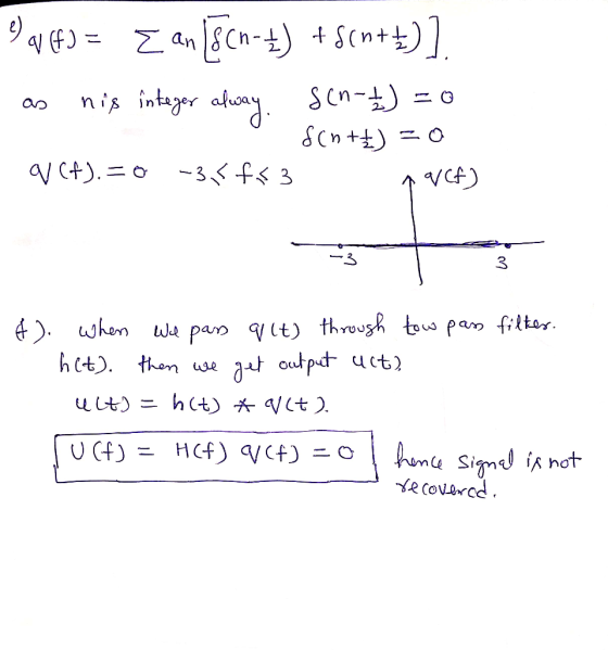 946) = { an [8cn-+) + scn++)]. as his integer away. scn-) = 0 8(n ++) = 0 QUCt). = 0 -3,56% 3 P QVCF) tow pass filter. &). Wh