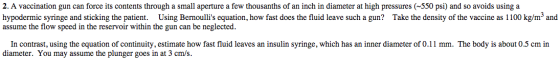 A vaccination gun can force its contents through a