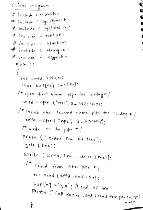 # İn lude ! st๗io.h include L sys /tyres. h. t include L ichtl.h> include 4 stsib.h? main ( opcn sirst hame Dipe fos wi-tin«