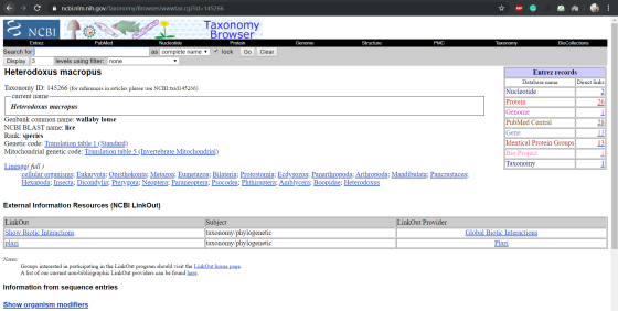 + → C ncbi.nlm.nih.gov/Taxonomy/Browser/wwwtax.cgi?id=145266 3 NCBI POOL - Taxonomy Browser Nucleotide Protein as complete na