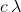 c\,\lambda