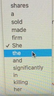 shares sold made firm She the and significantly in killing her