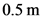 0.5 m

