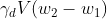 7aV(W2 – w1
