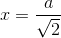 a C= /2