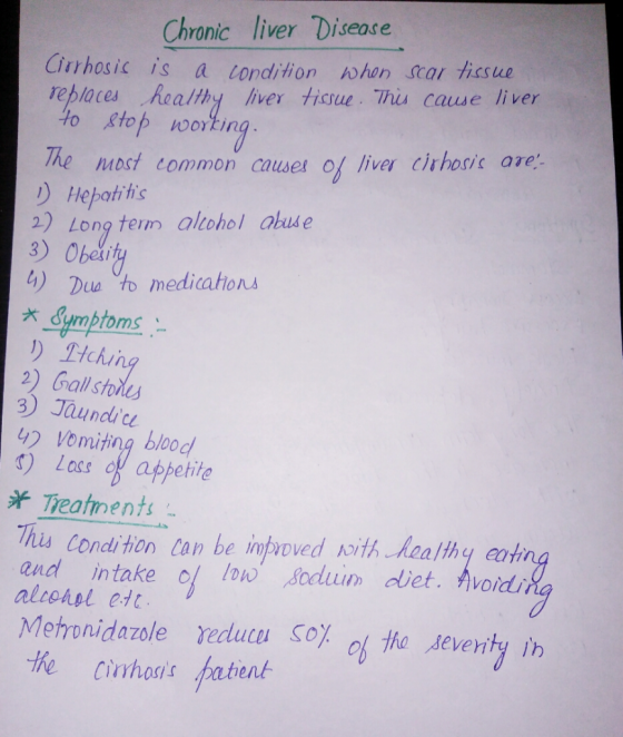 Chronic liver Disease Cirrhosis is a tonditionんhan scar tissue replaces Realthy liver tissue. Thiu cause liver Ho Ktop ori Th