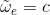 \tilde{\omega}_e = c