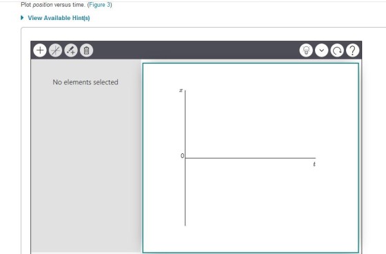 Plot position versus time. (Figure 3) View Available Hint(s) No elements selected