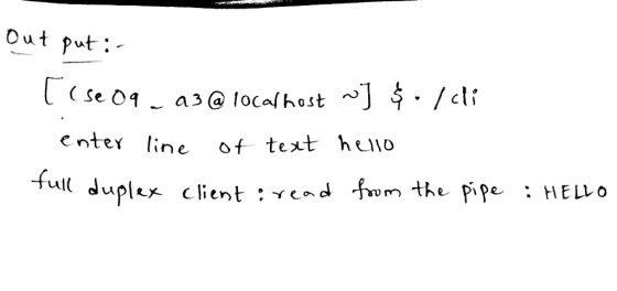 Out put Γ( seol-a3@localho st ^] รั้. /cli e ntev line of text heno client : vcd fom the ppe : ELLo