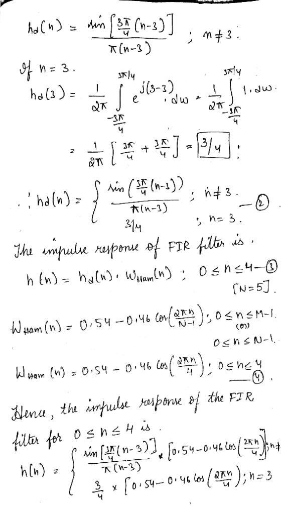 ; #3: ha(n) = sin / (3 (n-3)] * (n-3) of n=3. ha(3)= j(3-3) 27 stly 1 ہے - جمال -انے stly lidw at dw 2 ves A(n-3) na 3. here