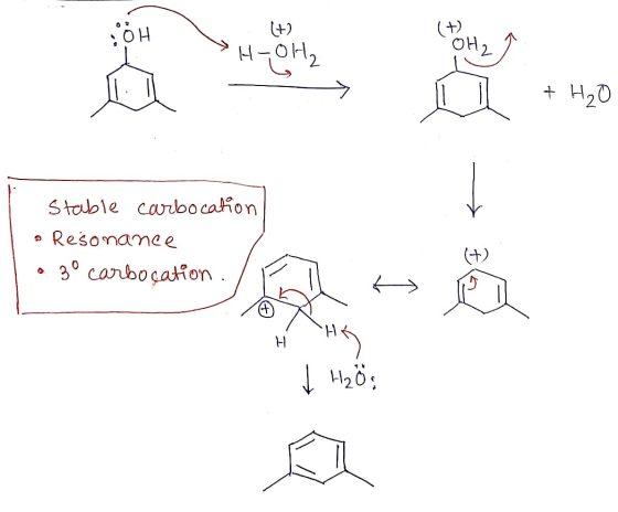 (+) OH H20 Stalble carbocahon Resonamee (+) 30 carbocation 1