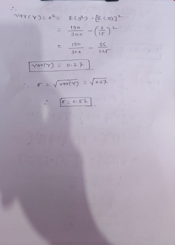 varcy)=02 130 EC42) - [[cy]² O -(0) 130 - 36 300 - 225 300 - Tvar(r) = 0. 27 ) : o=Vvarty) = 10.27