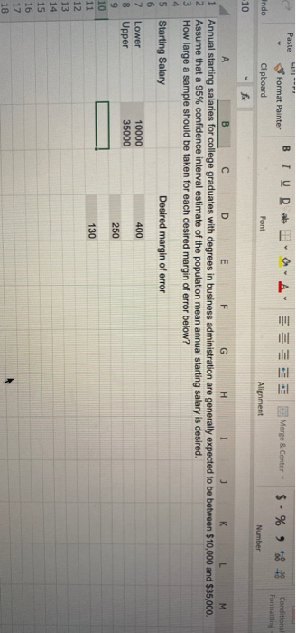 Paste BI U Rab Format Painter Merge & Center $ - % Conditional Formatting Indo Clipboard Font Alignment Number -10 fa А D E F