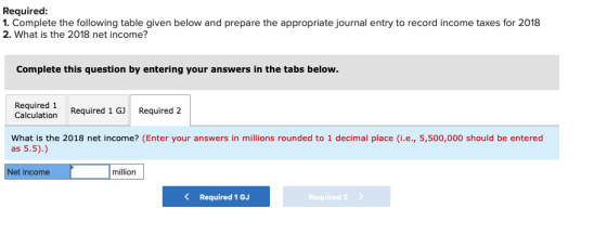 Required: 1. Complete the following table given below and prepare the appropriate journal entry to record income taxes for 20