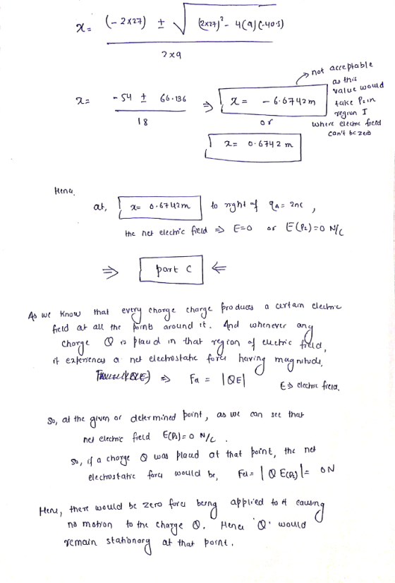 -2427) not acce ptable value wouud -SY 66.136 cant bc 2tà 2= 0.6742 m kinu ah As we Know that ev chorge chage pr ua curtam elekne field at al the ponb around t dl ohenevir an havin maa nihidu So, ai the auven or dekr mned pent, as we can see tha- Hun, thert woulol bc Zero foru bna applied to H caus remain stahbnara at that pont.