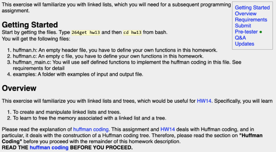 This exercise will familiarize you with linked lists, which you will need for a subsequent programming Getting Started assign