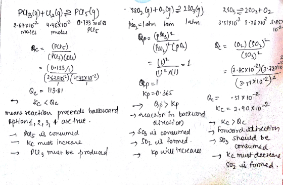 PU3(9+(2(9) 2 Posla) 2.67X162 4.46X102 02133 meter - moles . moles plus 1o2 c = (PCO5) (PC43) (C12) = (0.133/1) (2.62x1022) (