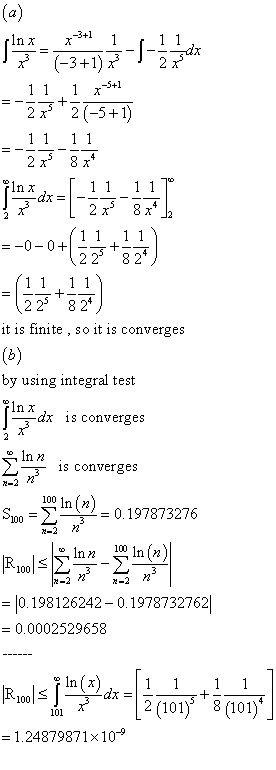 - -ਤੇੜੇ | ਕੰਨ ਦੇ it is finite , so it is converges ੪} by using integral test flokdx is converges 3 is converges Sun - 12 -0.1