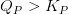 Q_{P}>K_{P}